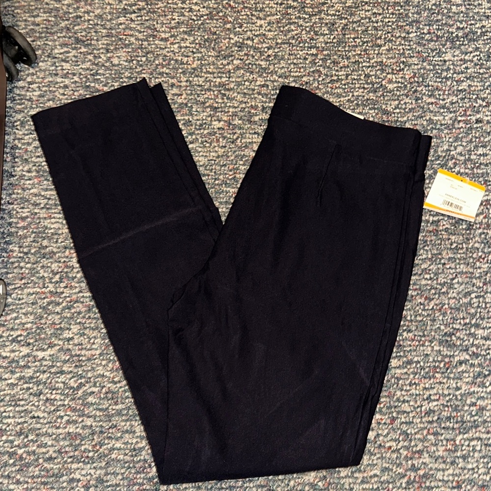 Anne Klein Women's Navy Blue Trousers